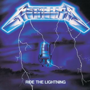 Album cover of Metallica's 2nd album Ride The Lightning