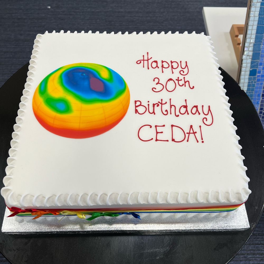 A birthday cake with the CEDA logo and Happy 30th birthday in coloured icing! 