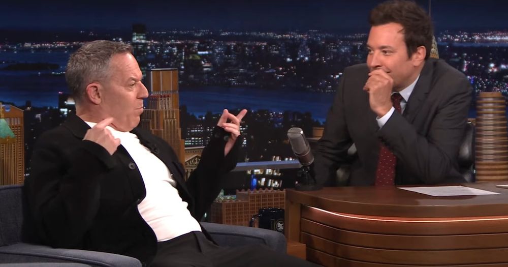 The interview was Gutfeld’s first appearance on a network late-night program.
