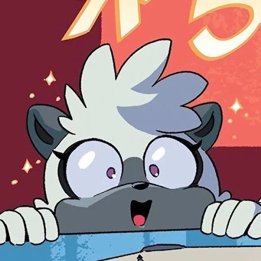 Tangle the Lemur with a surprised and happy face.