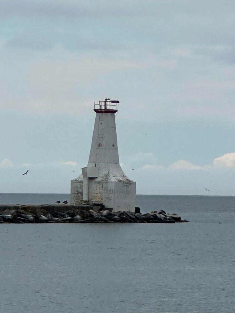 Close-up of the large small lighthouse