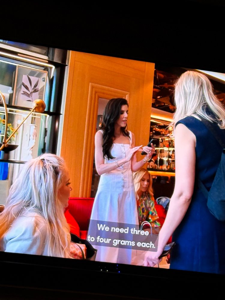 Heather of RHOC dosing everyone with mushrooms 