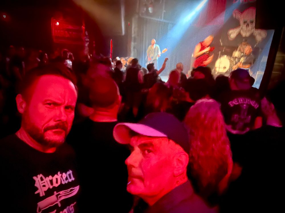 Selfie with Collin J. Rae (Slug, Sono Luminus) featuring Blag and The Dwarves behind us on stage