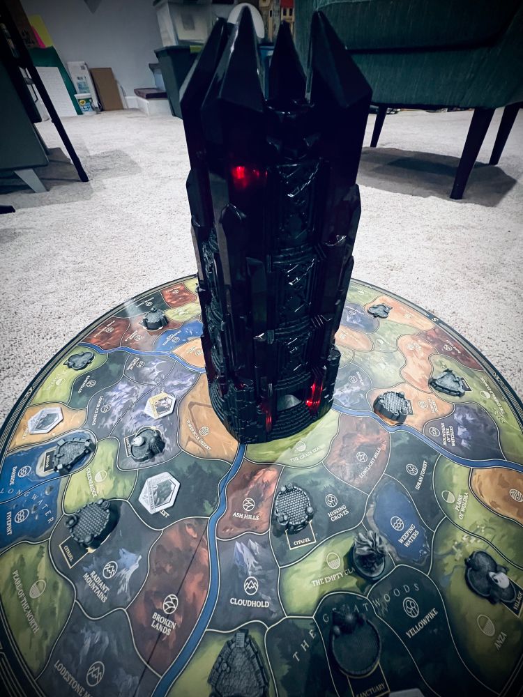 An in-progress game of Return to Dark Tower