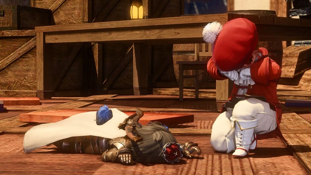 Although the lord was spared an untimely end, the same could not be said for his knight, who gave his life to protect him. Whole in body, but fractured in spirit. 
