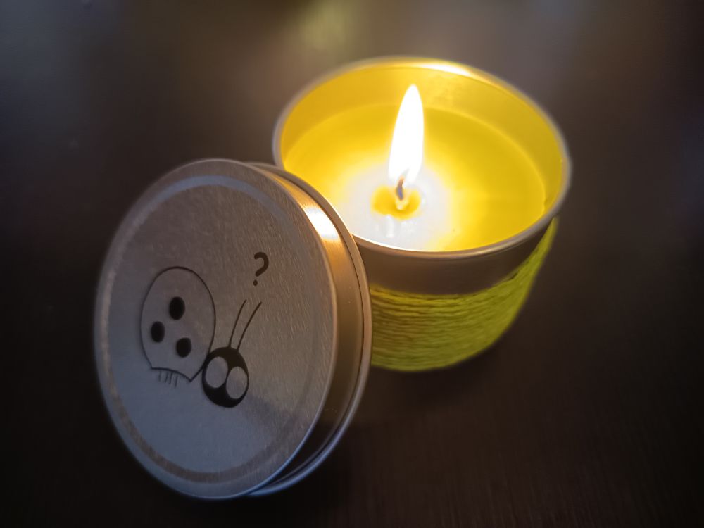 La vela no huele mal. 