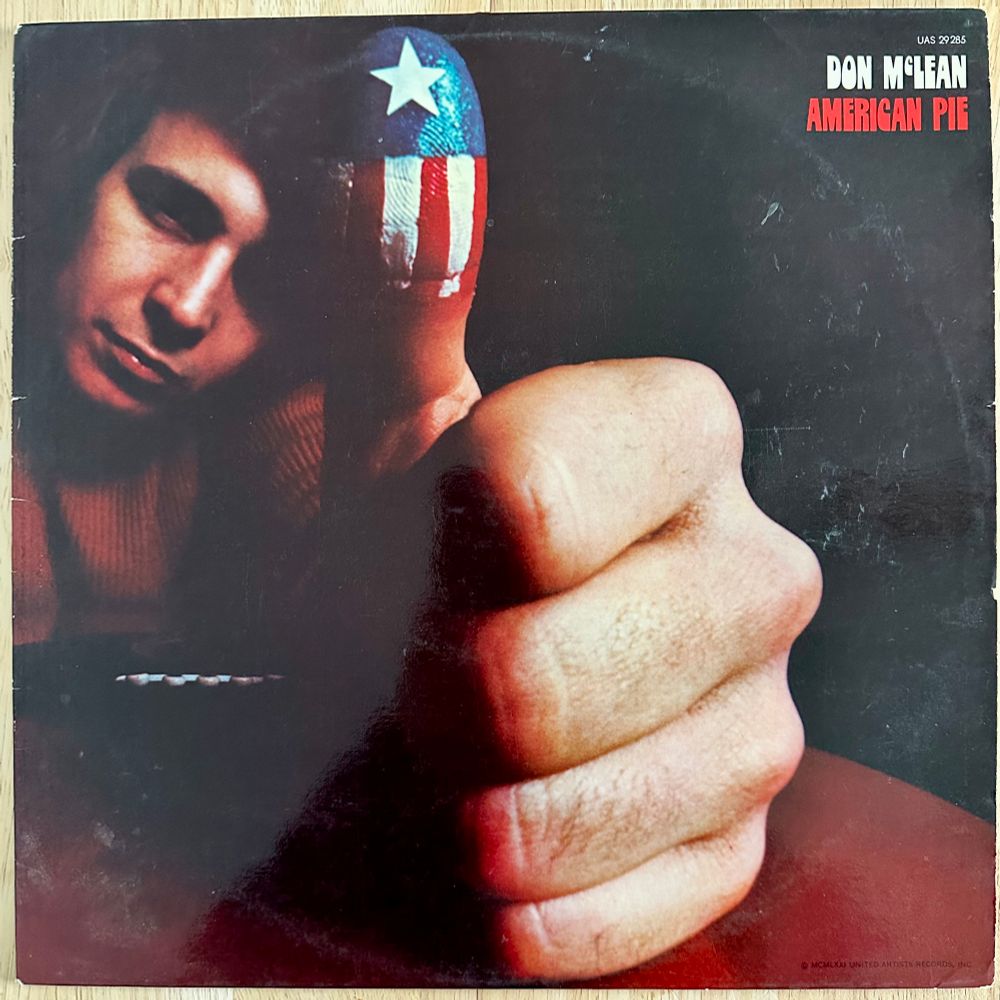 A photo of the front cover to the American Pie album by Don McLean from 1971