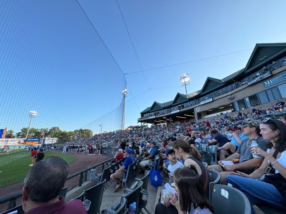 TD Bank Park from behind home plate 