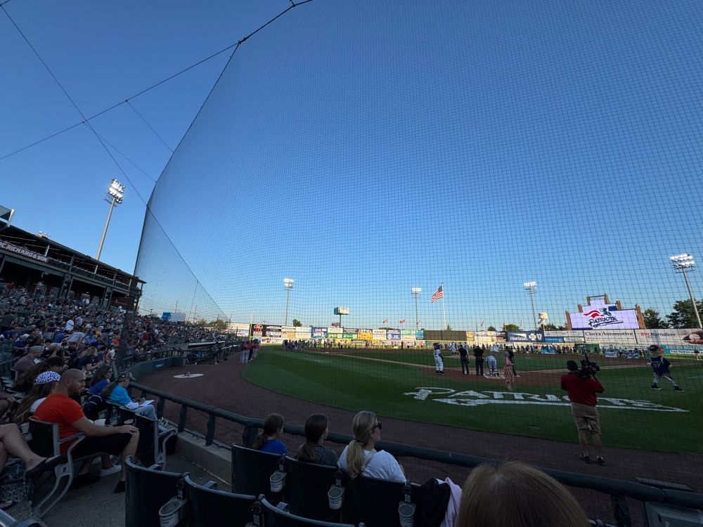 TD Bank Park from behind home plate 