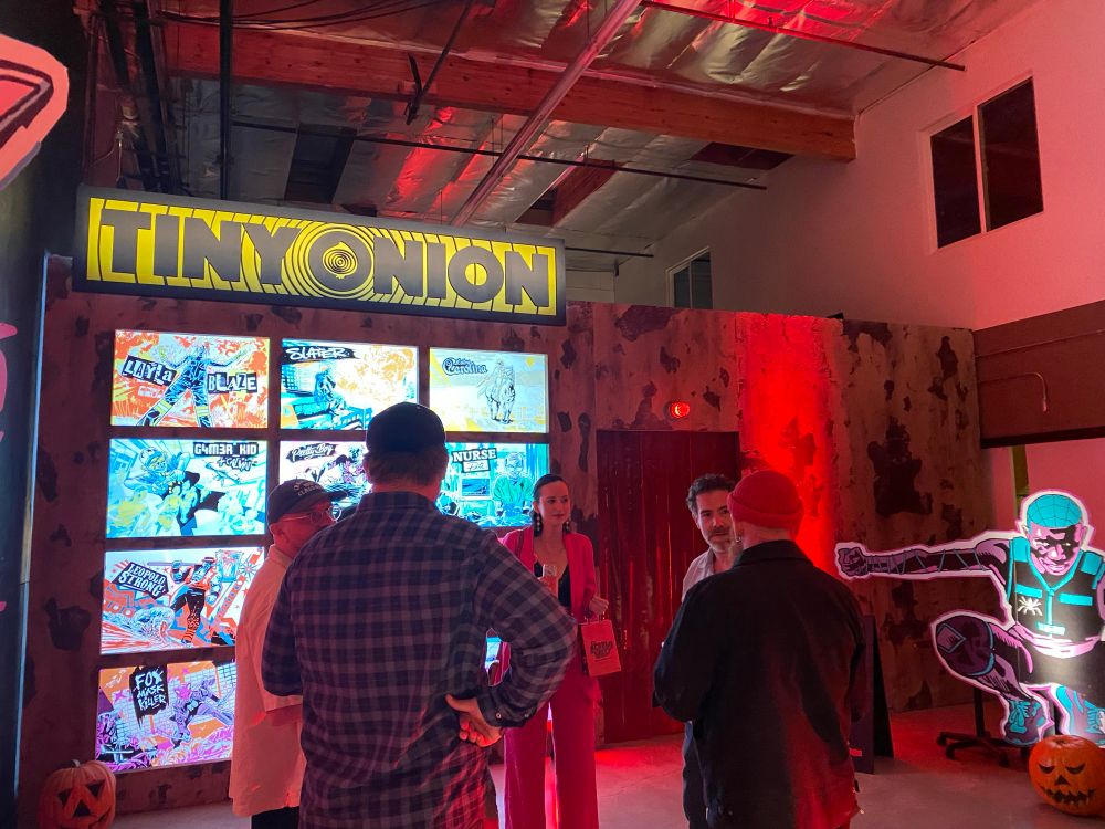 Tiny Onion signage at Revenge Of