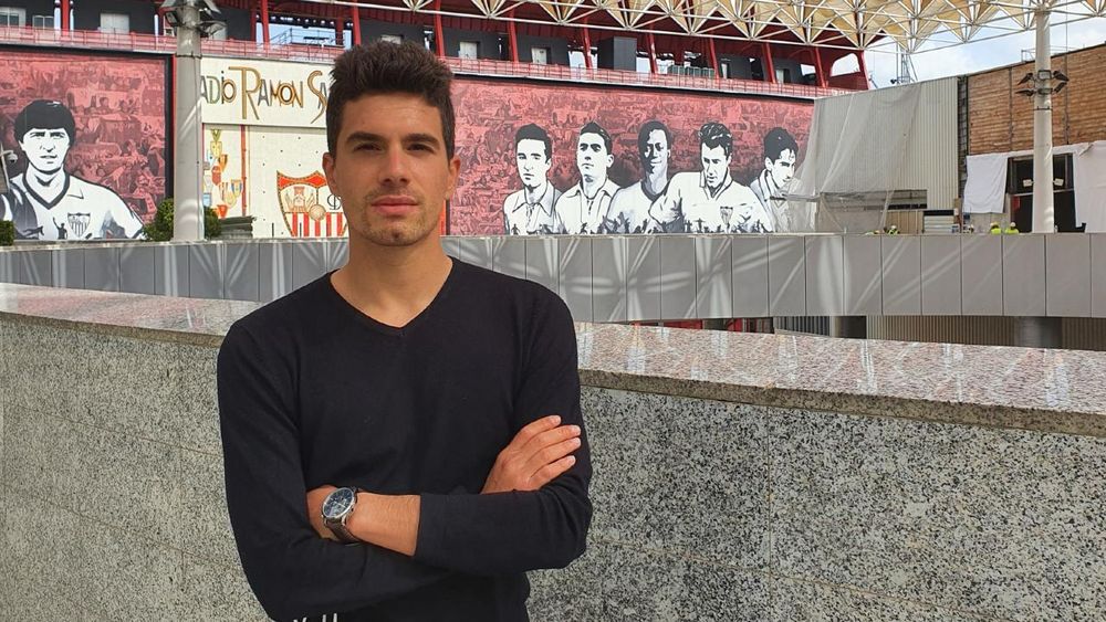 Photo de Abel Pimenta lorsqu’il a rejoint Séville en 2017.