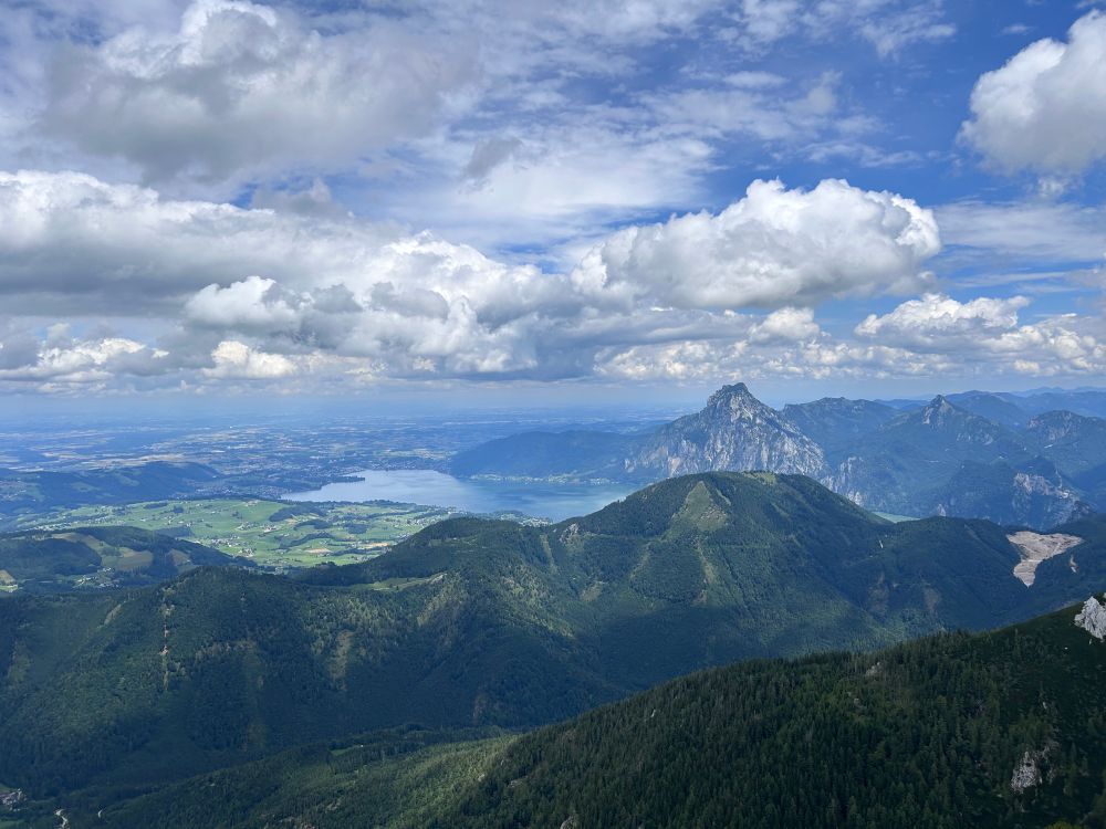 Traunsee and Traunstein, view from the Alberfeldkogel (1709m height)