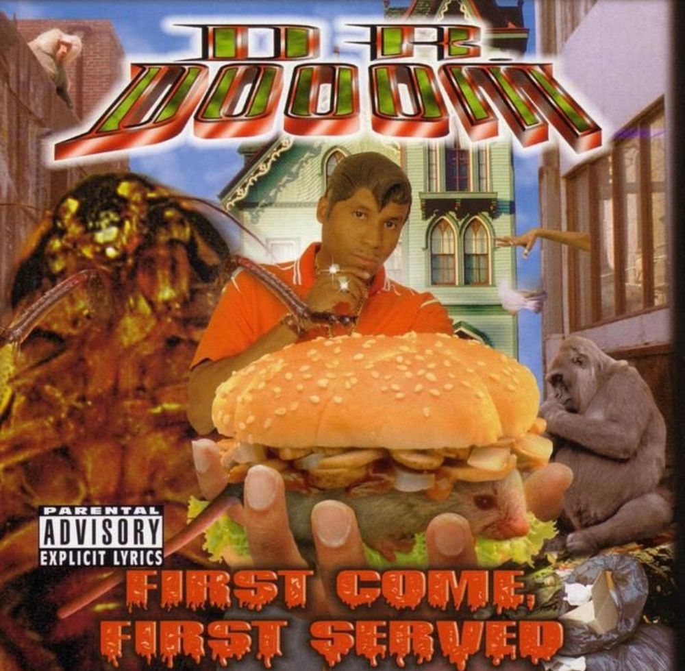 dr dooom, first come first served album cover 