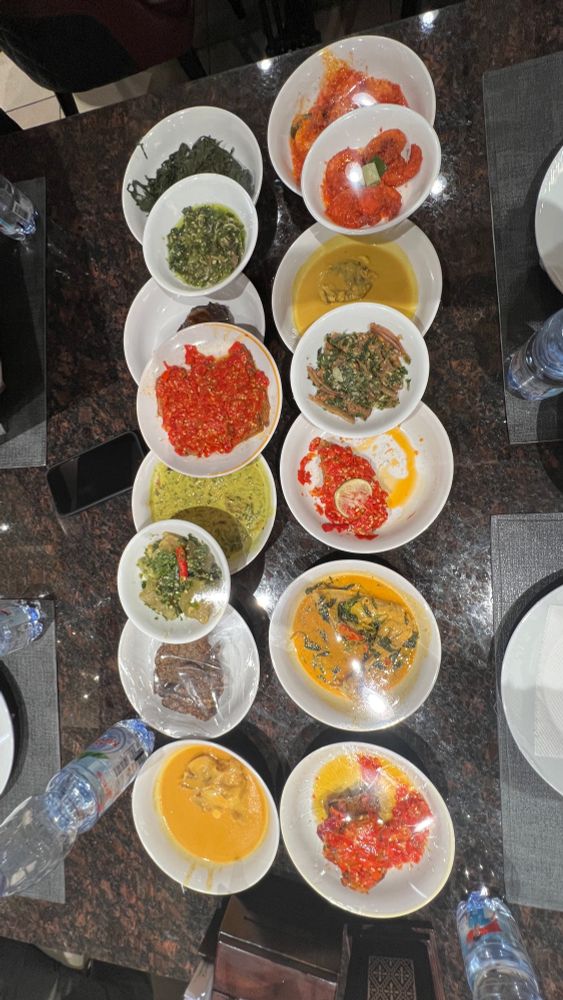 padang style food at pagi sore restaurant 