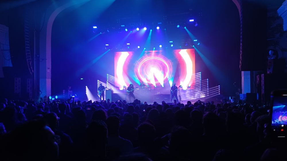 At the gig with C&C performing. 