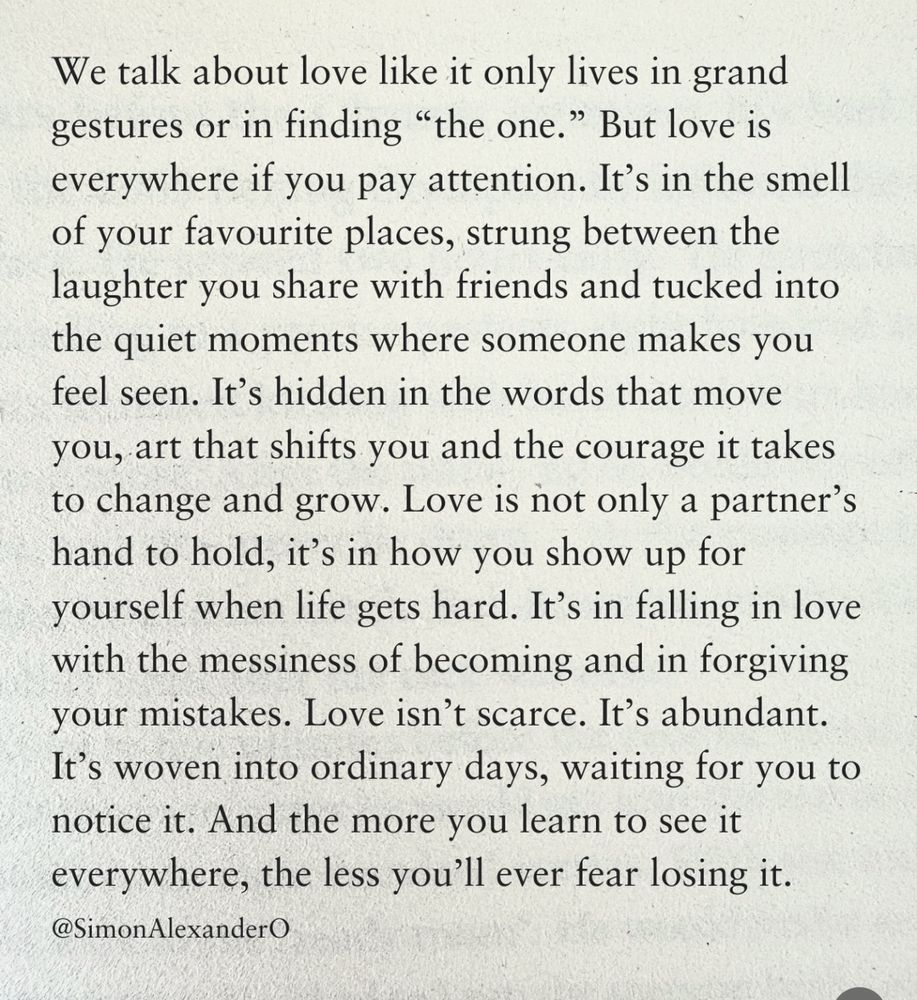 Beautiful poem about love being everywhere.