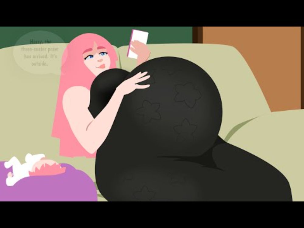 "The Pregnancy Contest" (featuring my OC Nicky) Pregnancy Progression Animation Part 1