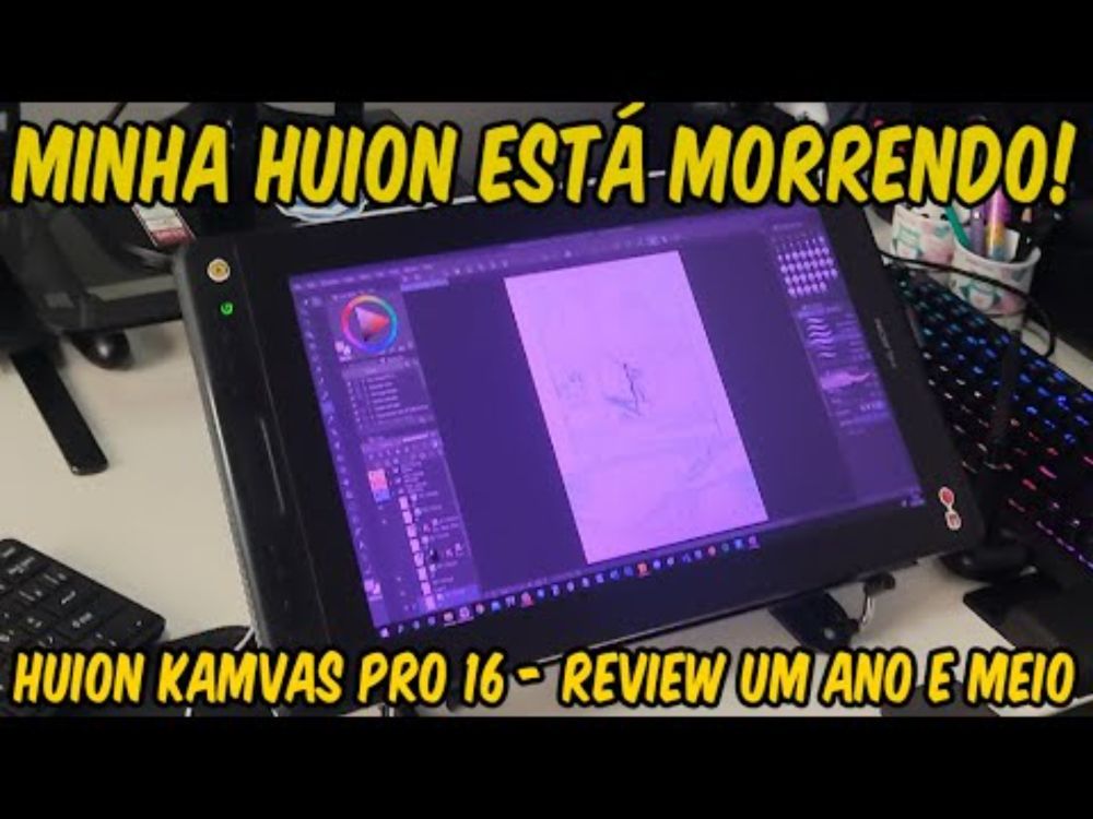 Meu pen-display está morrendo: Huion Kamvas pro 16 review um ano e meio depois