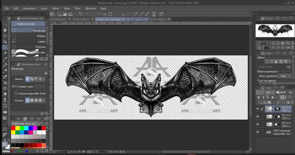 The artwork entitled Plecotus Auritus drawn by Ash Something, and completed on 5/22/25. This work is a line art drawing of the Brown Long-Eared Bat, also known as Plecotus Auritus. This piece was made as an asset for Ash to use in other works at later dates. This work is ©Ash Something Art 2025.