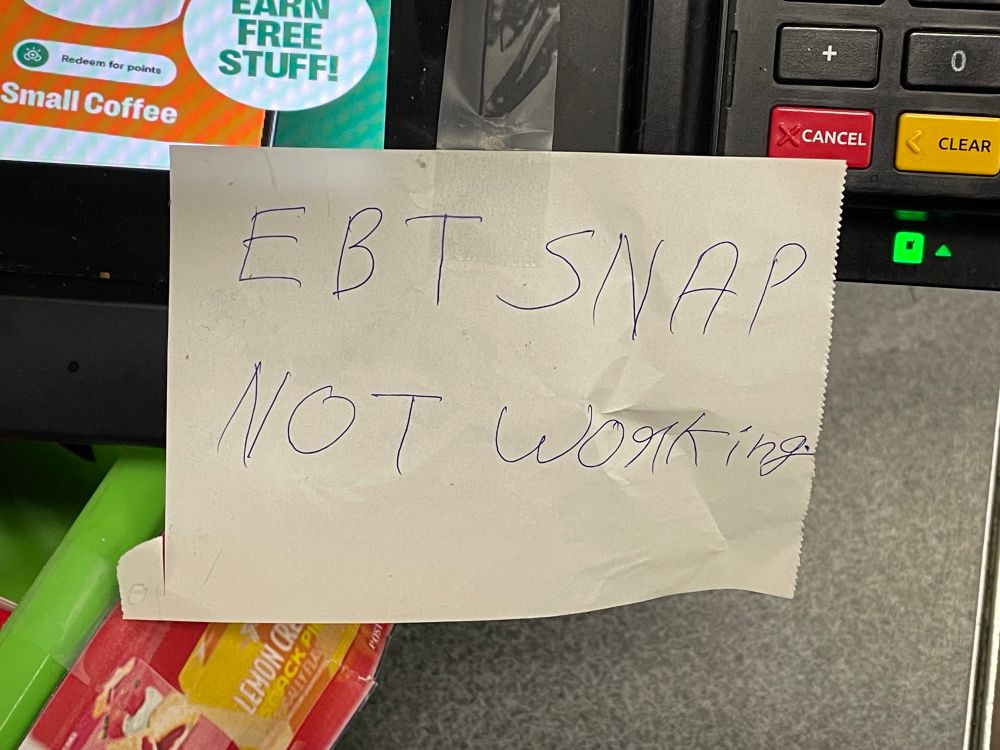 EBT SNAP not working. 