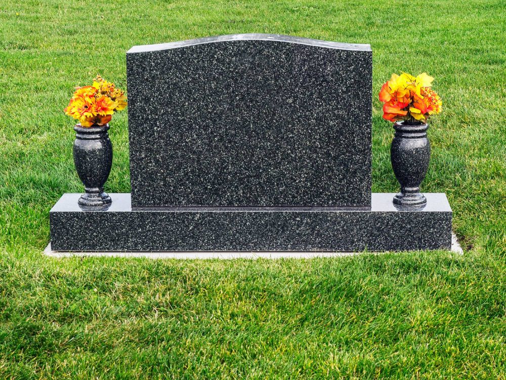 Granite tombstone