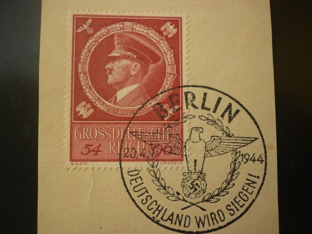 hitler stamp DEUTCHLAND WIRD SIEGEN!