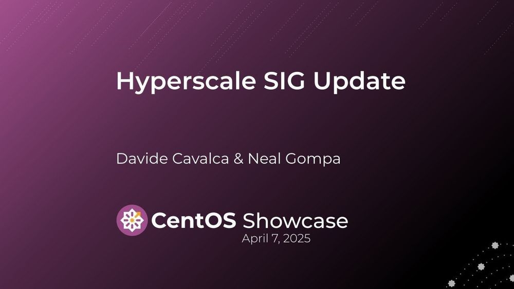 Hyperscale SIG update