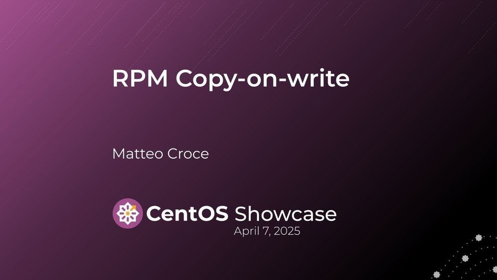 RPM Copy-on-write