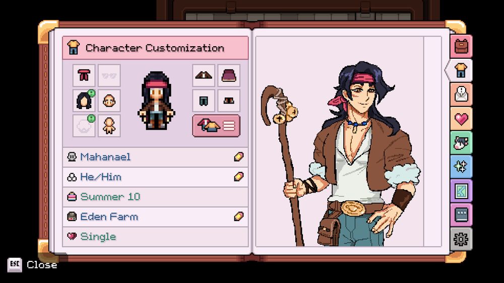 I felt like the last variation of him didn't have much personality (original here  and wanted to give him another shot. I think this better exemplifies his gentle yet powerful personality! 💖 I like to think he does a good job of taking care of his flock as well as looking out for the villagers.

Wanna see YOUR farmer?? Commissions open on X! 🎨 ---> https://x.com/KavaVolkov