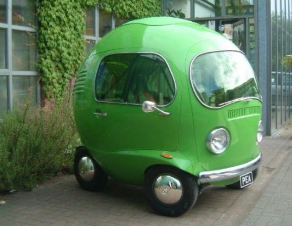 a smol, round vehicle that looks fun to drive — but, in reality, has social anxiety