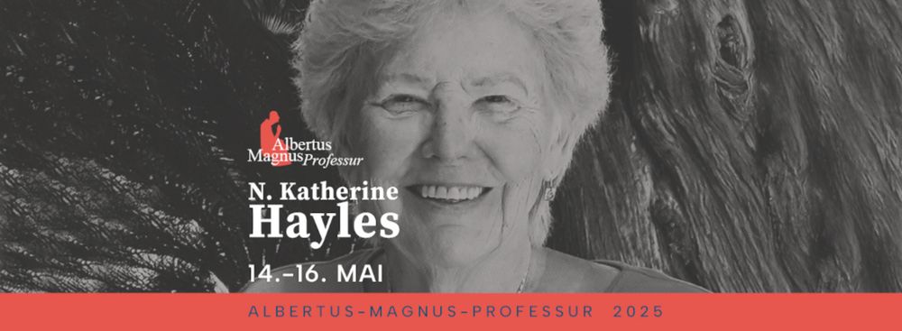 Bild der Albertus-Magnus-Professorin 2025 N. Katherine Hayles 14.-16.5.