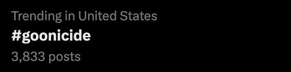 goonicide is a word combining goon and suicide, it is exactly as it sounds