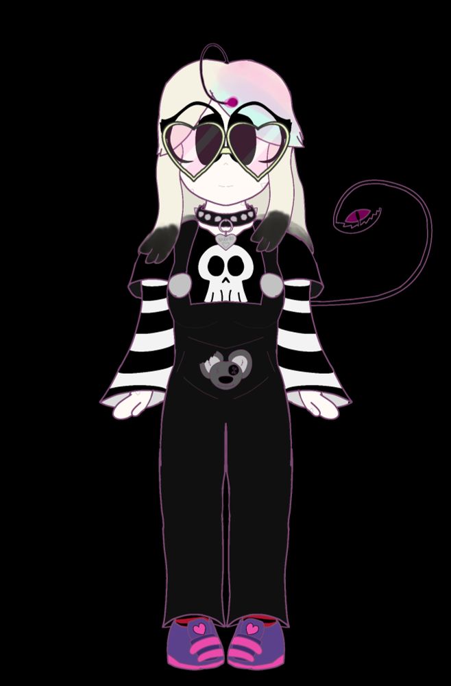 My sona in her base clothes-