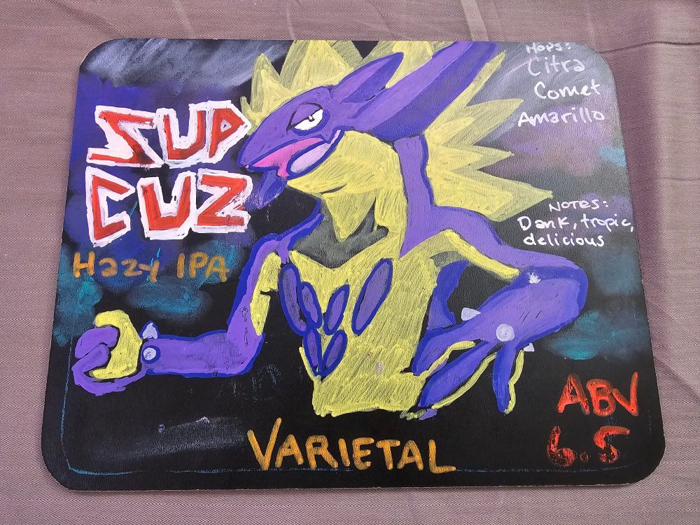 A local IPA with a toxtricity