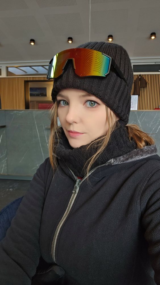 Selfie in the hotel lobby