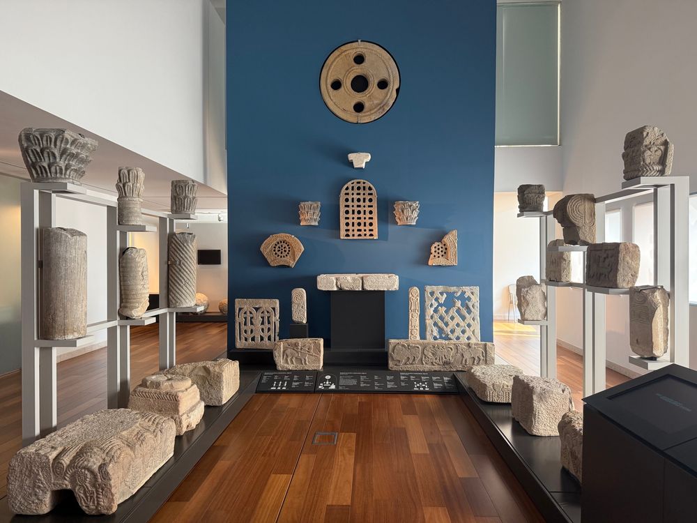 Architecture fragments from churches in the kingdom of Asturias, it’s impressive that the museum made it clear that the whole alliance was a propaganda :)