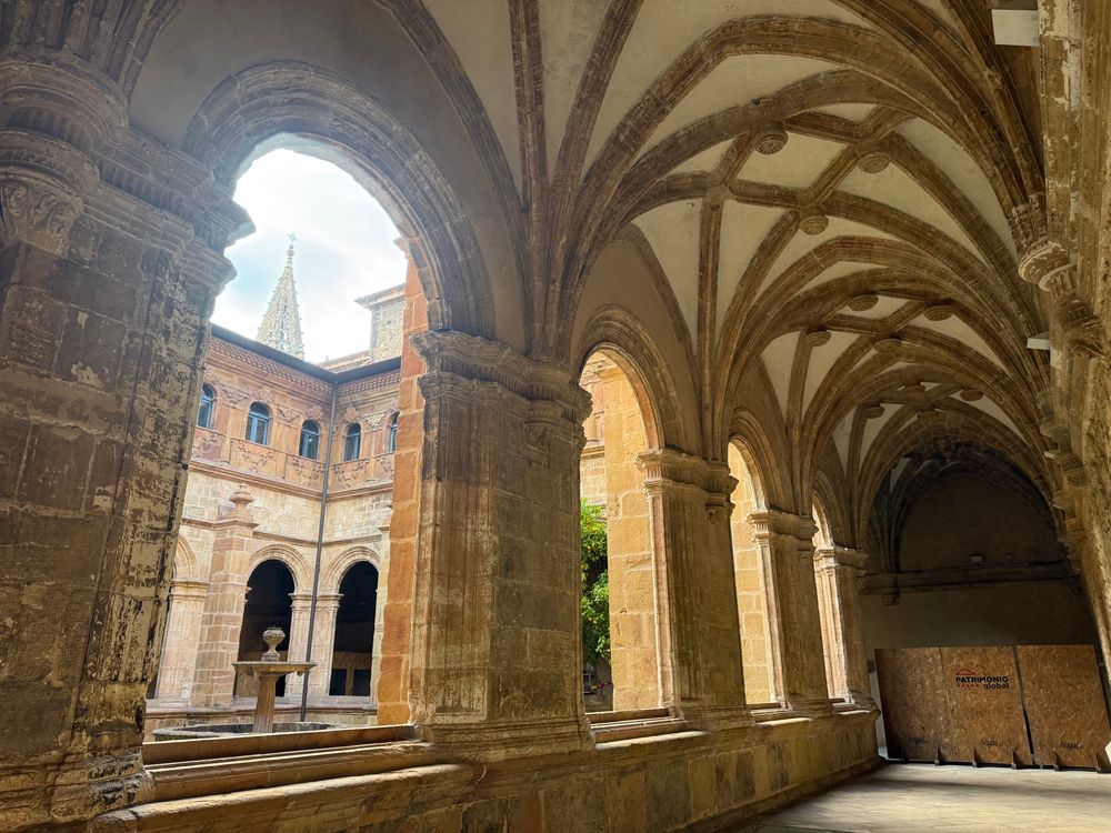 The museum is in a former convent. The cloister is still in restoration.