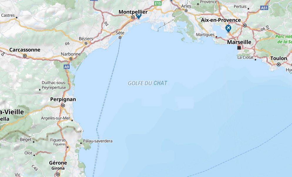 Carte du Golfe du Chat