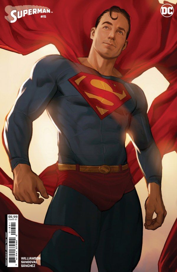 Cover of Superman #15 (August 2025) by Joshua “Sway” Swaby.