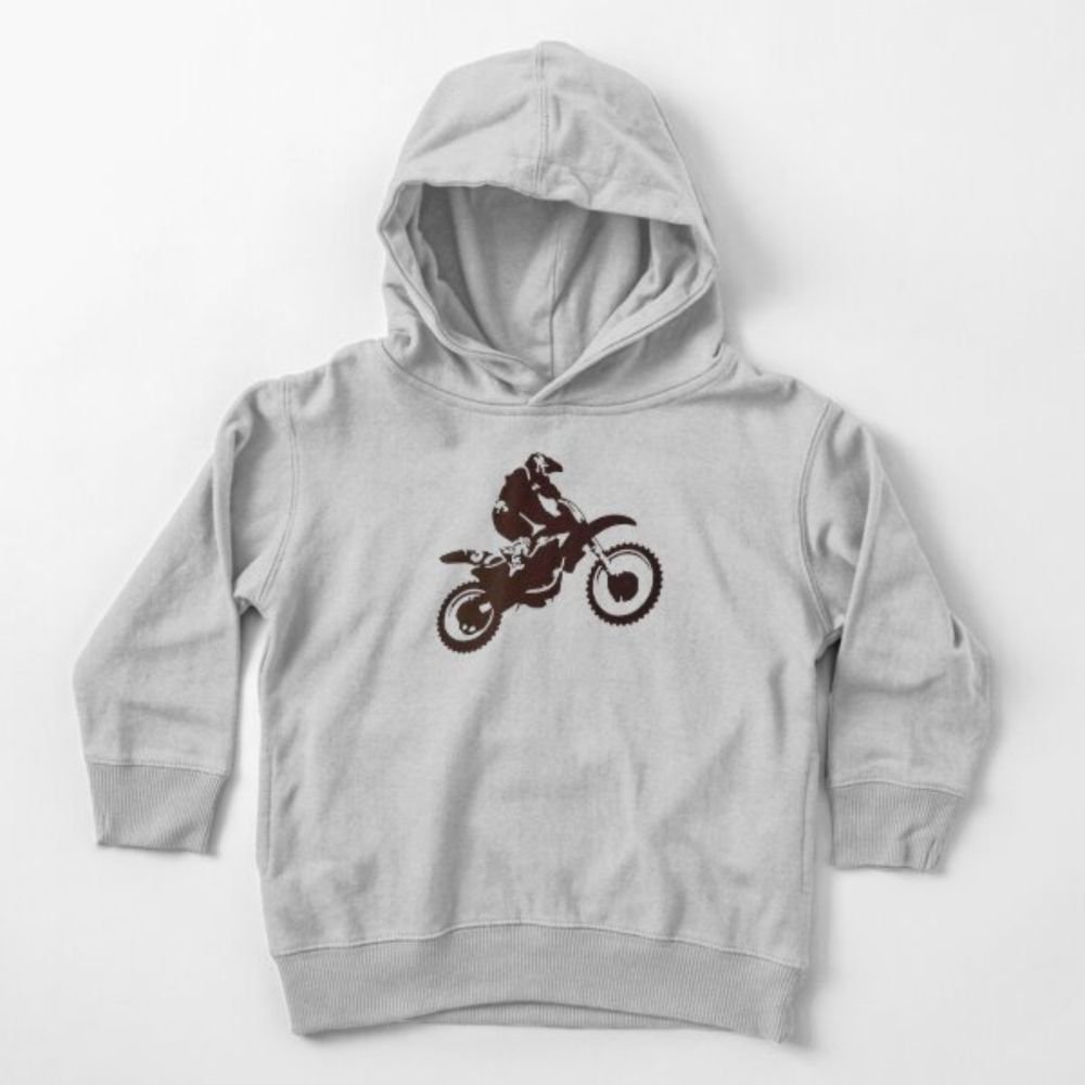 "Motor X Silhouette Dirt Bike " Toddler Pullover Hoodie for Sale by taiche