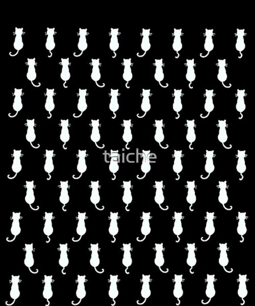 White Cat Polka Dot Pattern by taiche | Redbubble