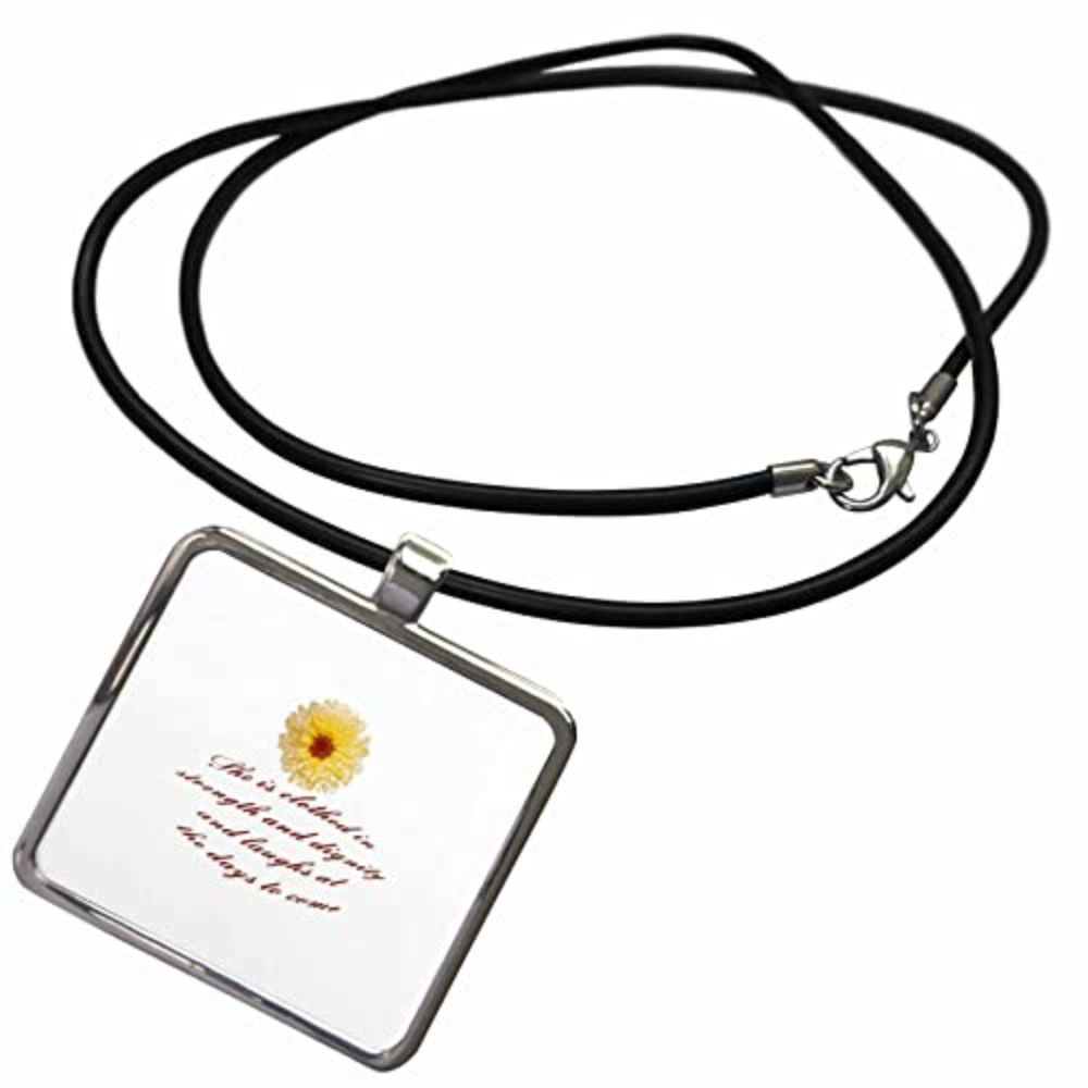 3dRose She Is Clothed With Strength And Dignity Proverbs - Necklace With Pendant (ncl-371455)  in  Bahrain | Whizz Novelties