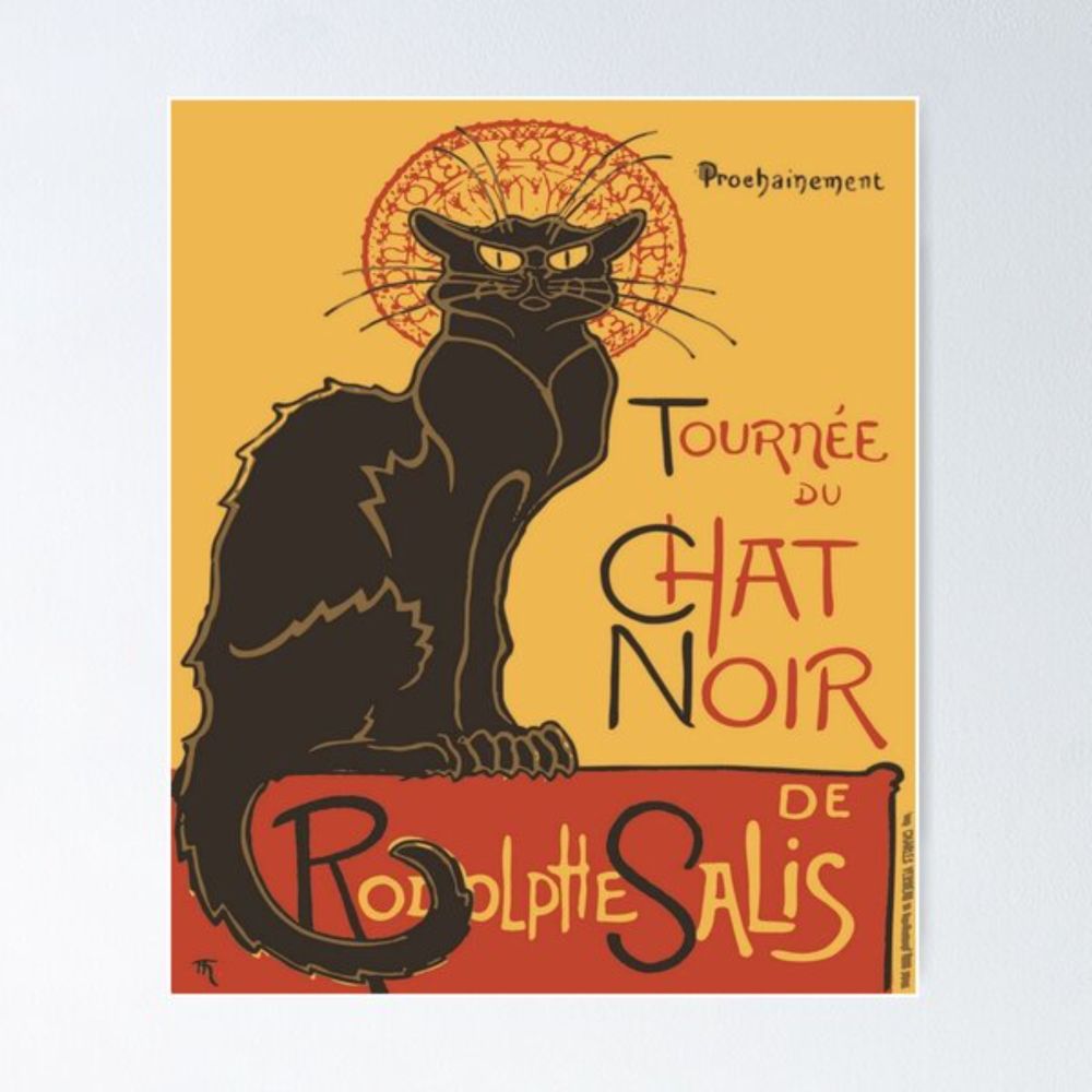 "Soon, the Black Cat Tour by Rodolphe Salis" Poster for Sale by taiche