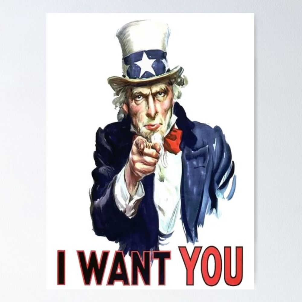 "Uncle Sam I Want You Americana Vintage Style" Poster for Sale by taiche