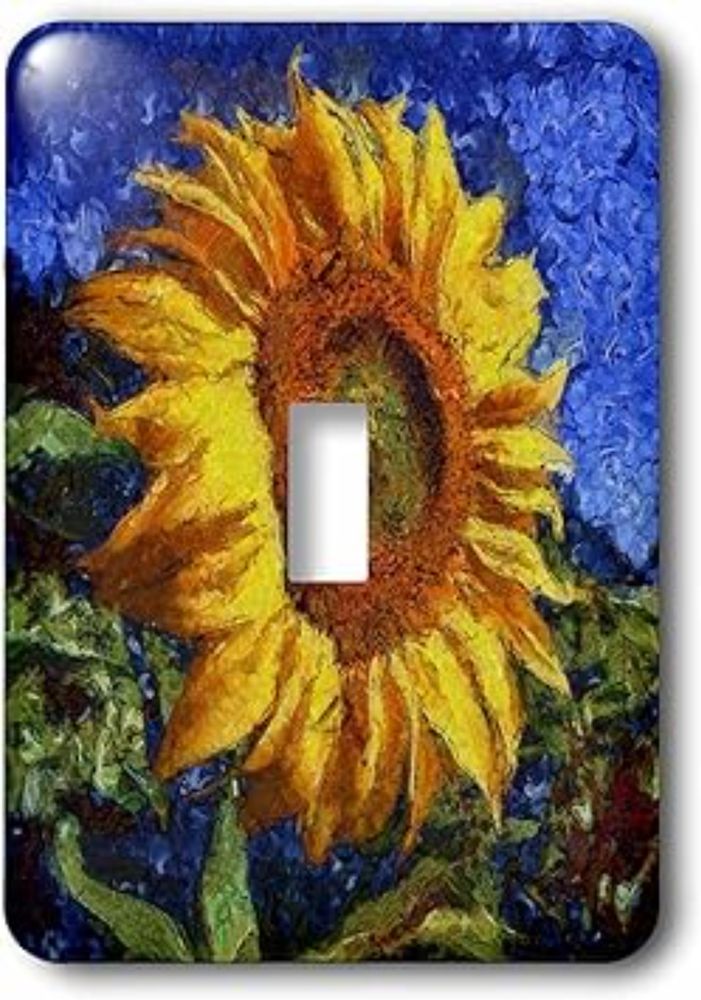 3dRose (lsp_260798_1) Single Toggle Switch Sunflower In Van Gogh Style - Amazon.com