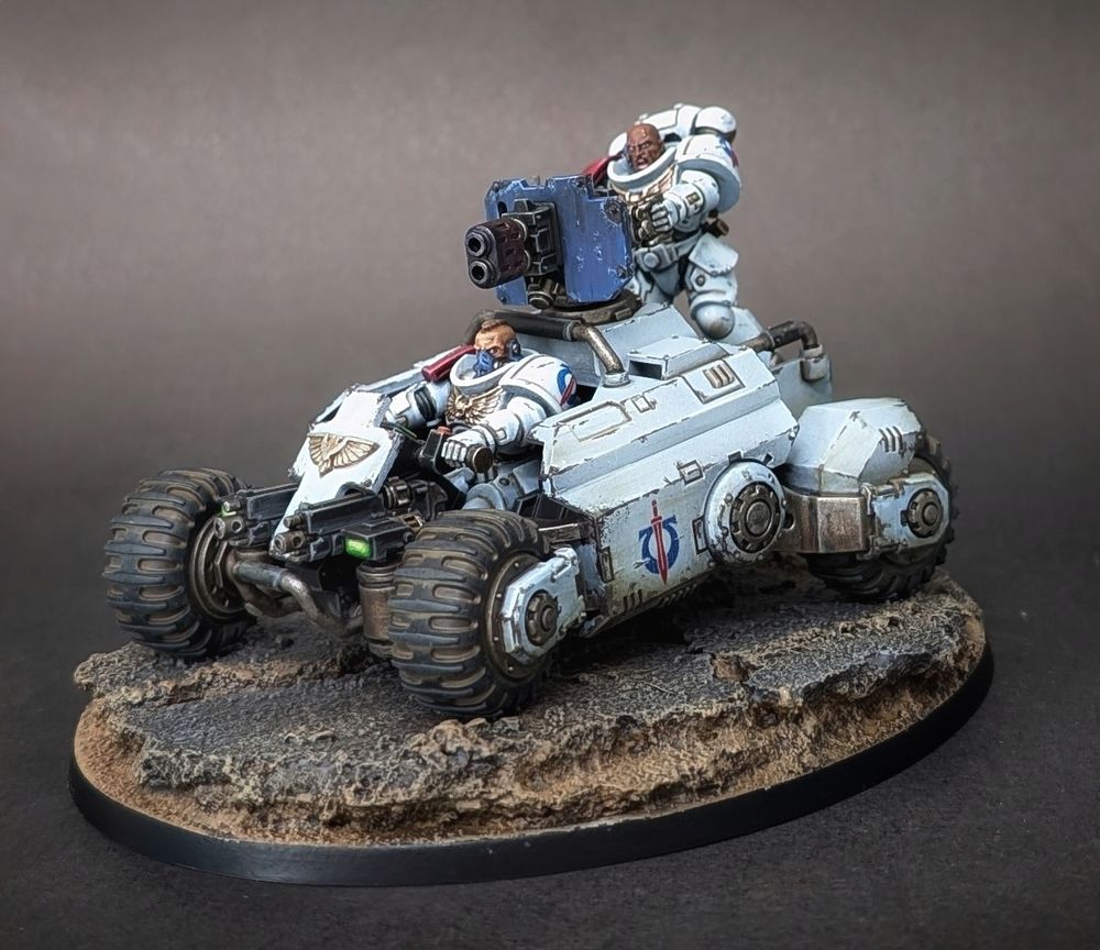 A space marine Invader ATV. No one likes it, men, women, genetically engineered super soldiers.