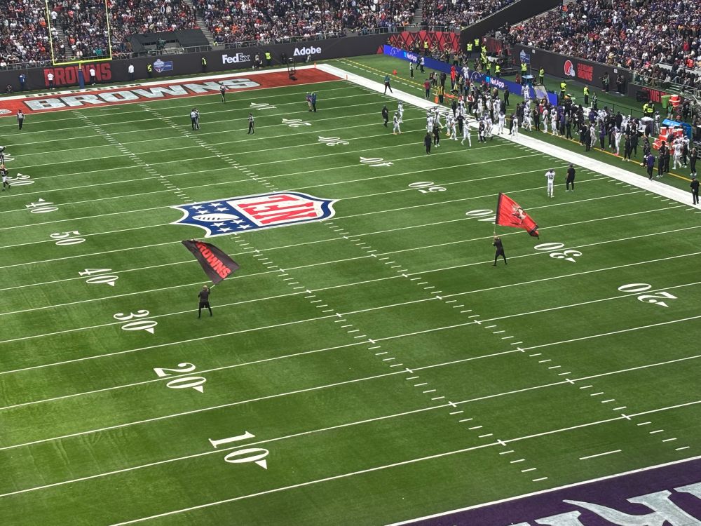 Browns celebrate touchdown