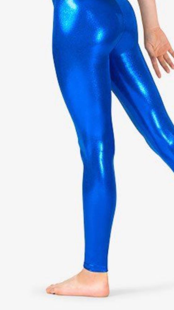 Metallic blue legging