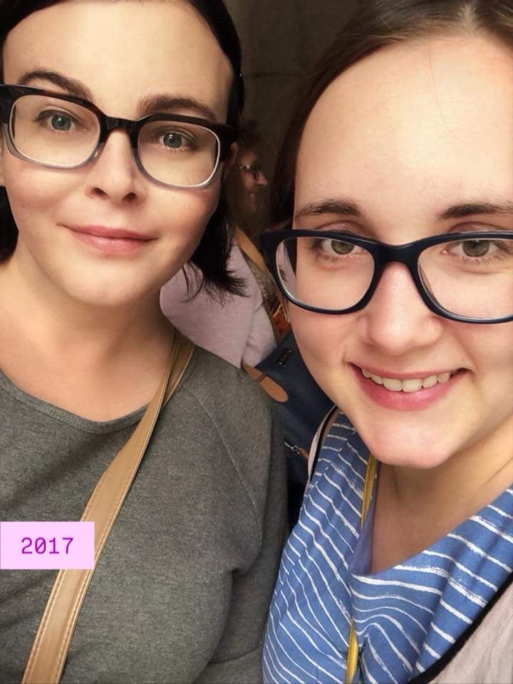 Parker and Kayla, in 2017 on their wedding day