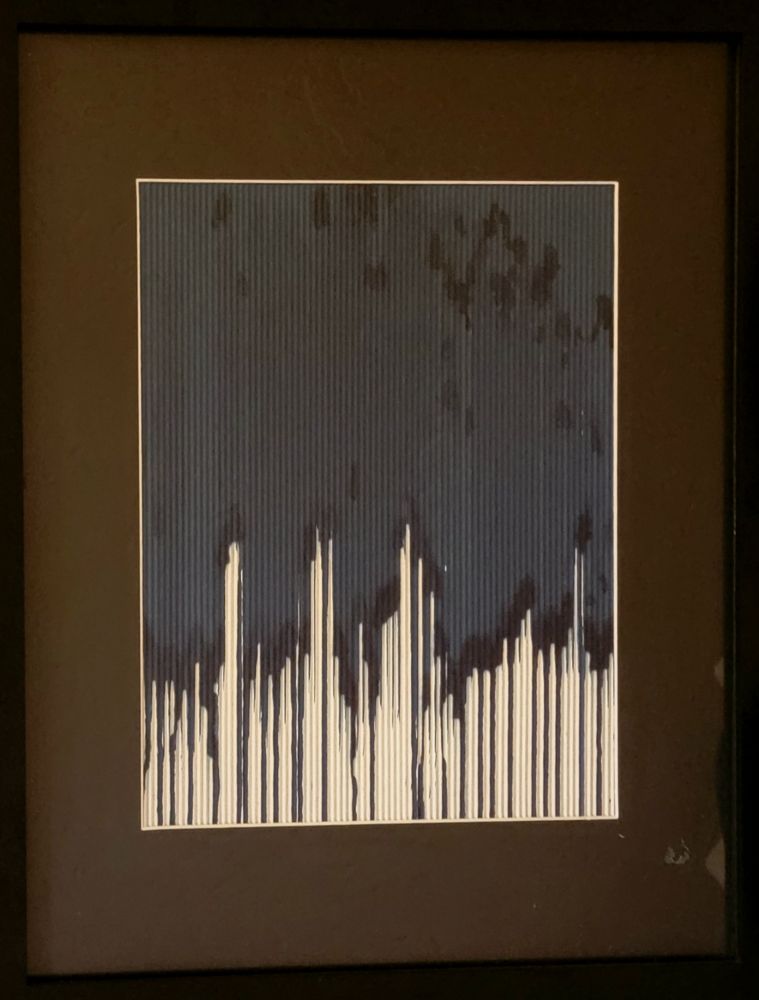 Abstract cyanotype by Lisa Shea 